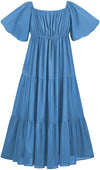 Belle Maxi Chemise Limited Edition Aegean Blue