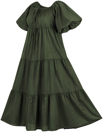 Belle Maxi Chemise Limited Edition Moss Green